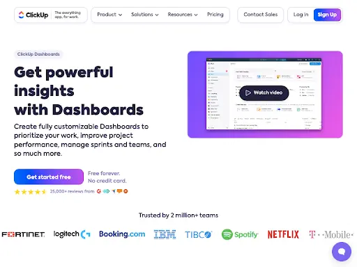 clickup dashboard
