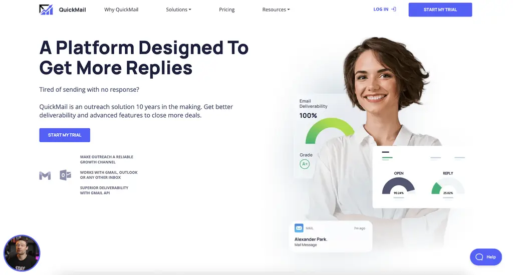QuickMail outreach platform new image