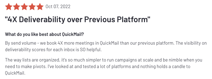 QuickMail review from a former Lemlist user