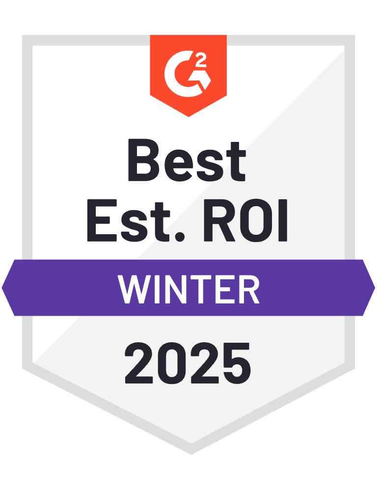 best return on investment g2 badge spring 2024 quickmail