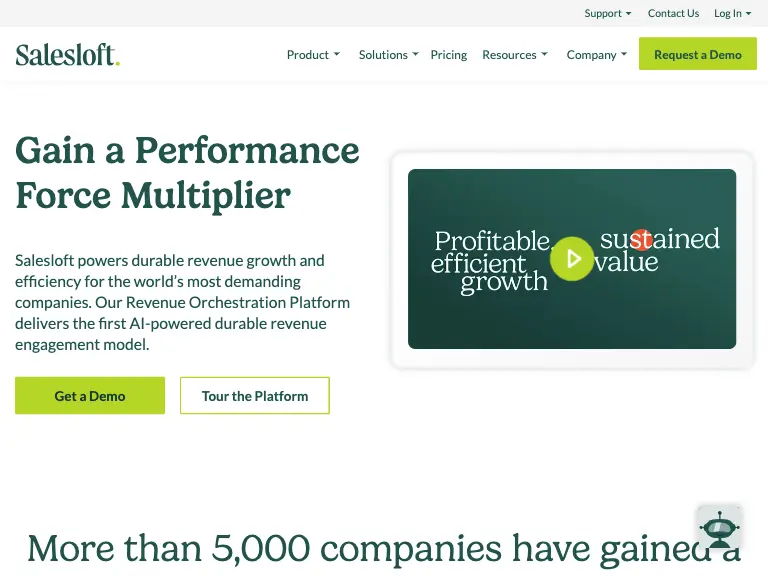 salesloft dashboard