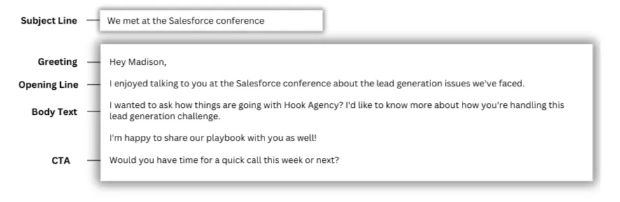 Follow up email tips template.