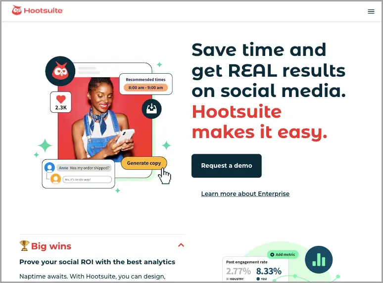 Hootsuite website.