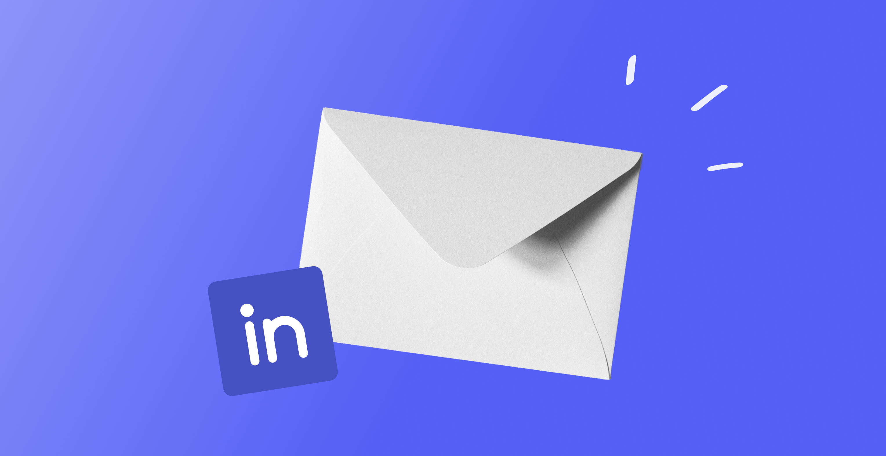 Mail envelope with LinkedIn logo.