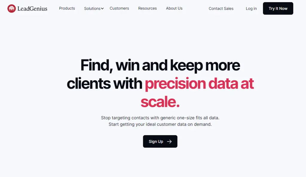 Lead genius website.