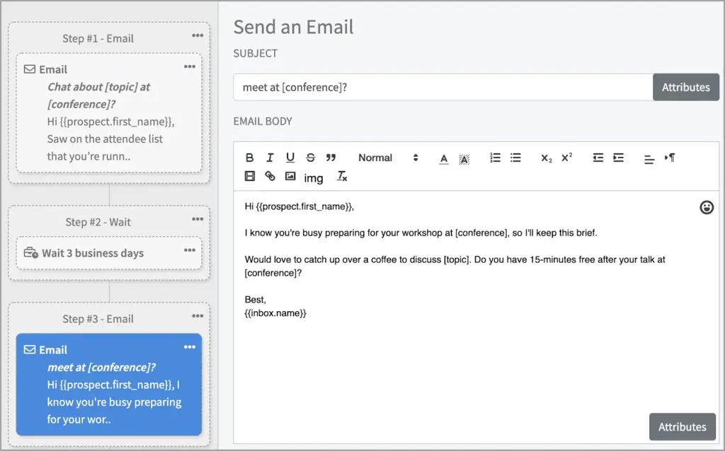 Steps in sending email image