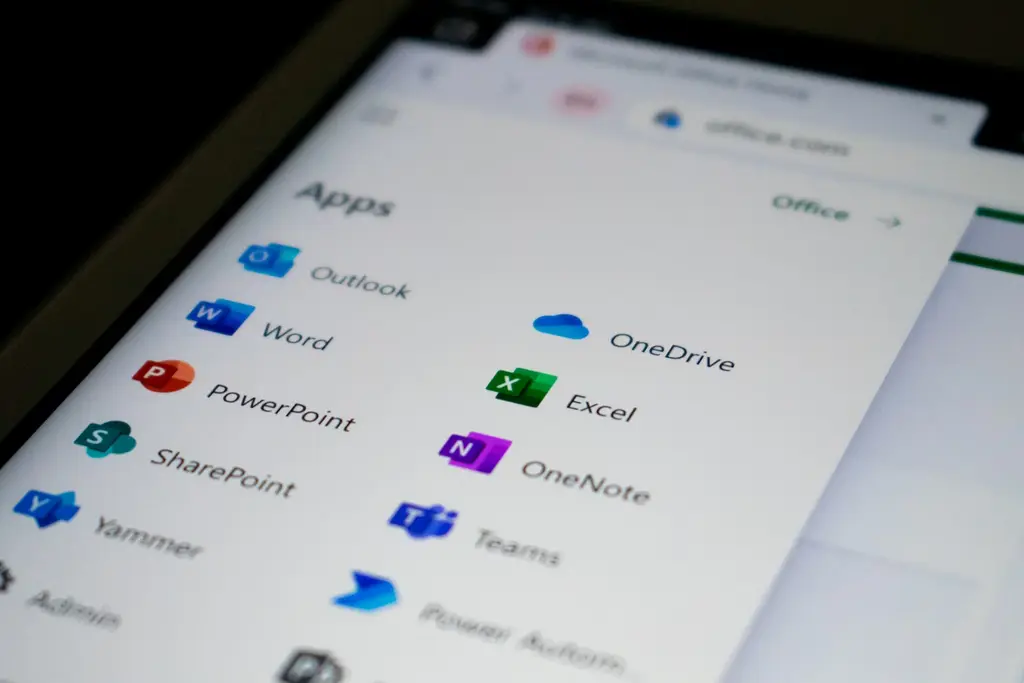Apps Icon including the Office 365
