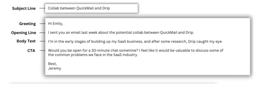 Follow up email tips template.