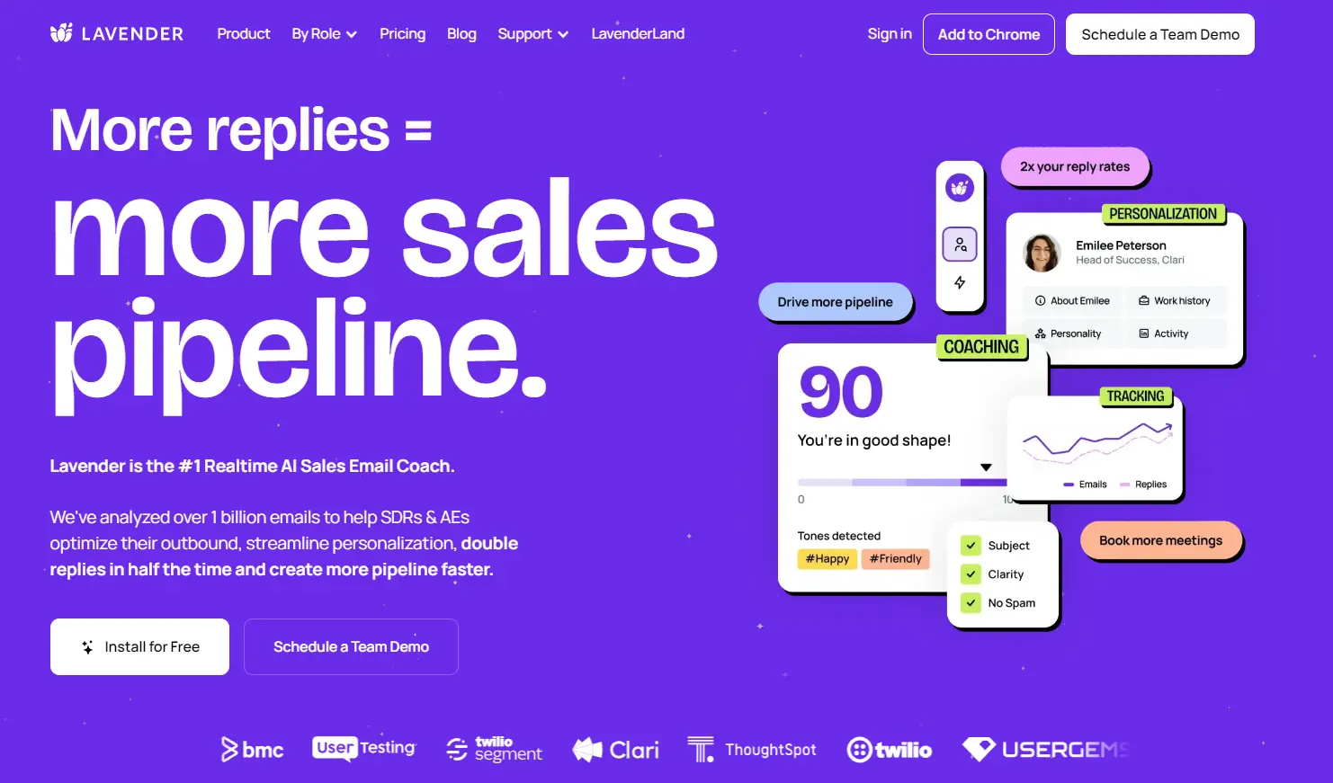 Lavender website.