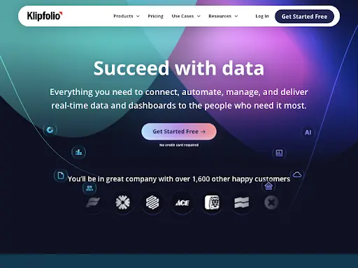 Klipfolio dashboard