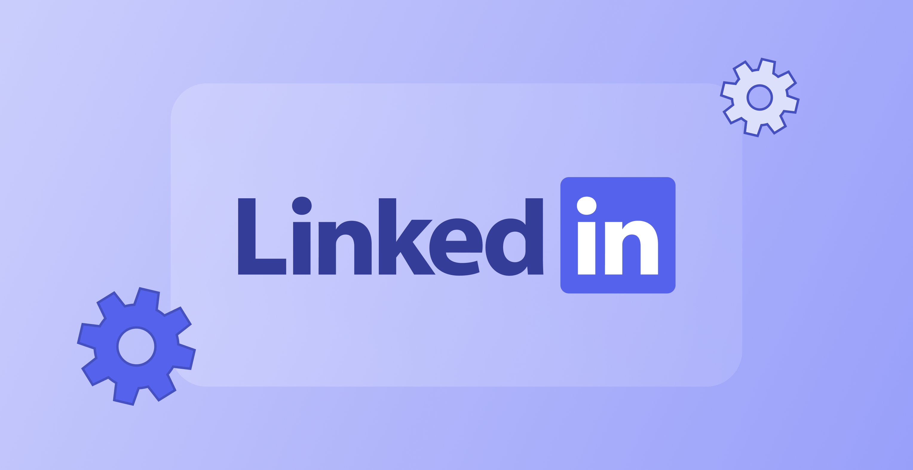 LinkedIn logo in blue background.