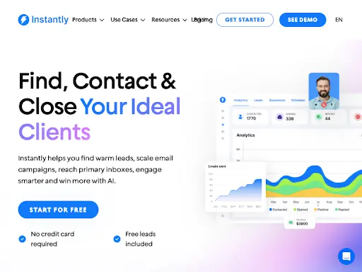 instantly dashboard